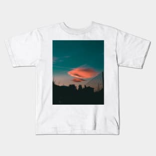 Sunset Lonely Cloud Kids T-Shirt